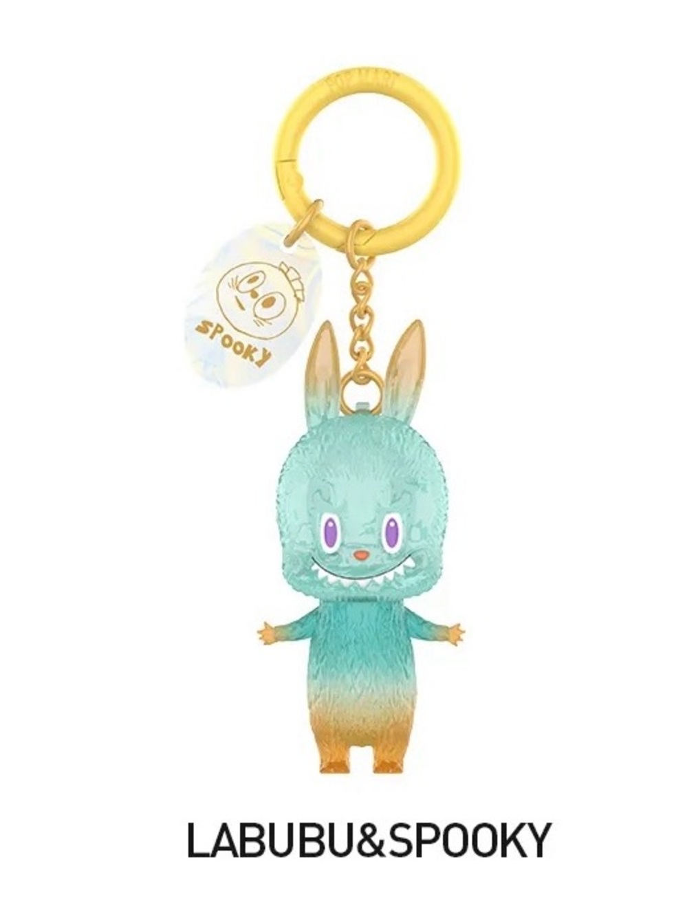 🆕LABUBU {The Monsters}🩵SPOOKY💛 🎉 “10th Anniversary” KEYCHAIN 🆕NEW {SEALED box}